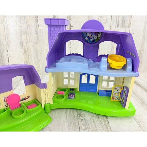 Fisher Price Little People 2008 Happy Sounds Home Furniture Baby Mom High Chair - Picture 13 of 16